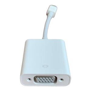 Original Apple White Mini DisplayPort to VGA Adapter Very Good Condition